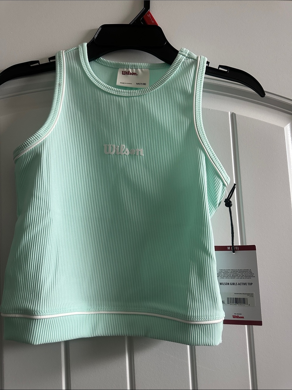 Wilson Mint Green Ribbed Sports Tank